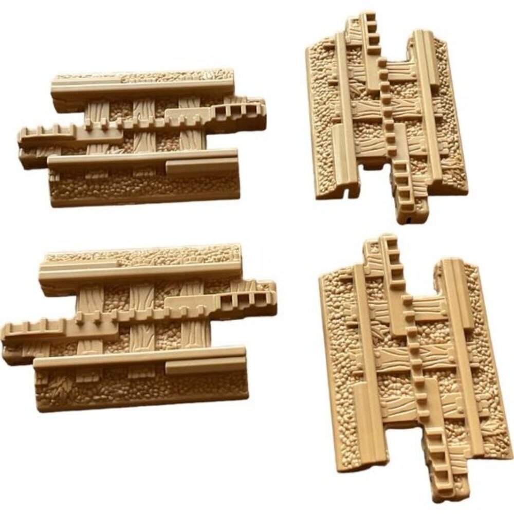 4 GeoTrax Special Gear Key Small Straight Track Replacement Brown Beige Tan #3